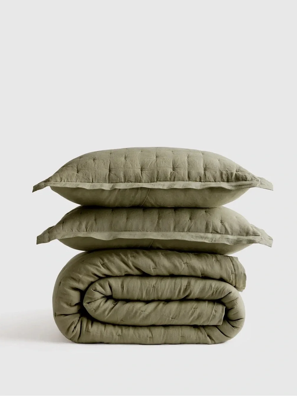 European Linen Dream Quilt Set Full/Queen Wilowleaf